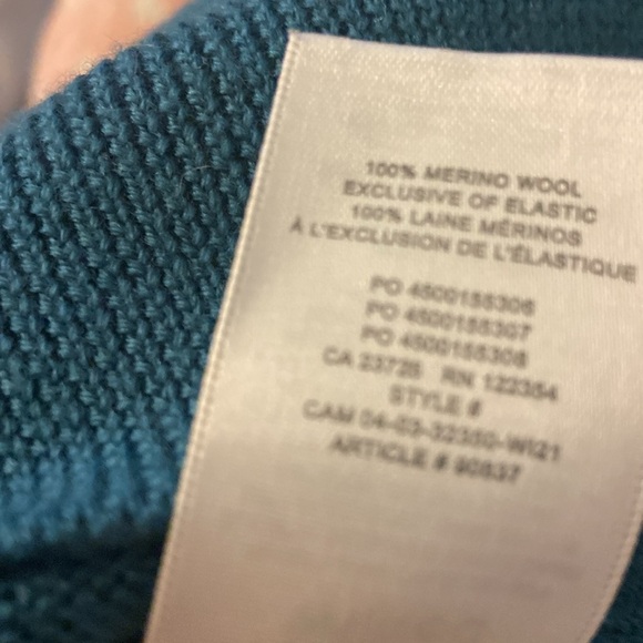 Wilfred Cyprie 100% merino wool rolled mock-neck sweater Sz S Jewel Green - Picture 5 of 5